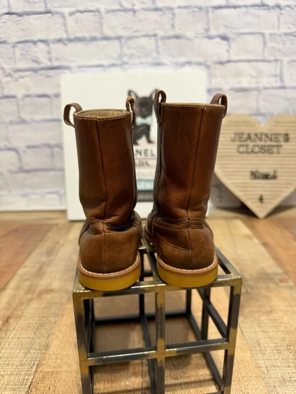 Elephantito Western Style Boot in Brown EU 23 US 7